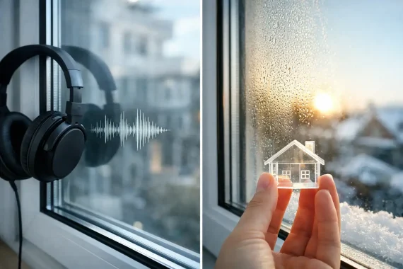 Differenza tra vetro acustico e termico